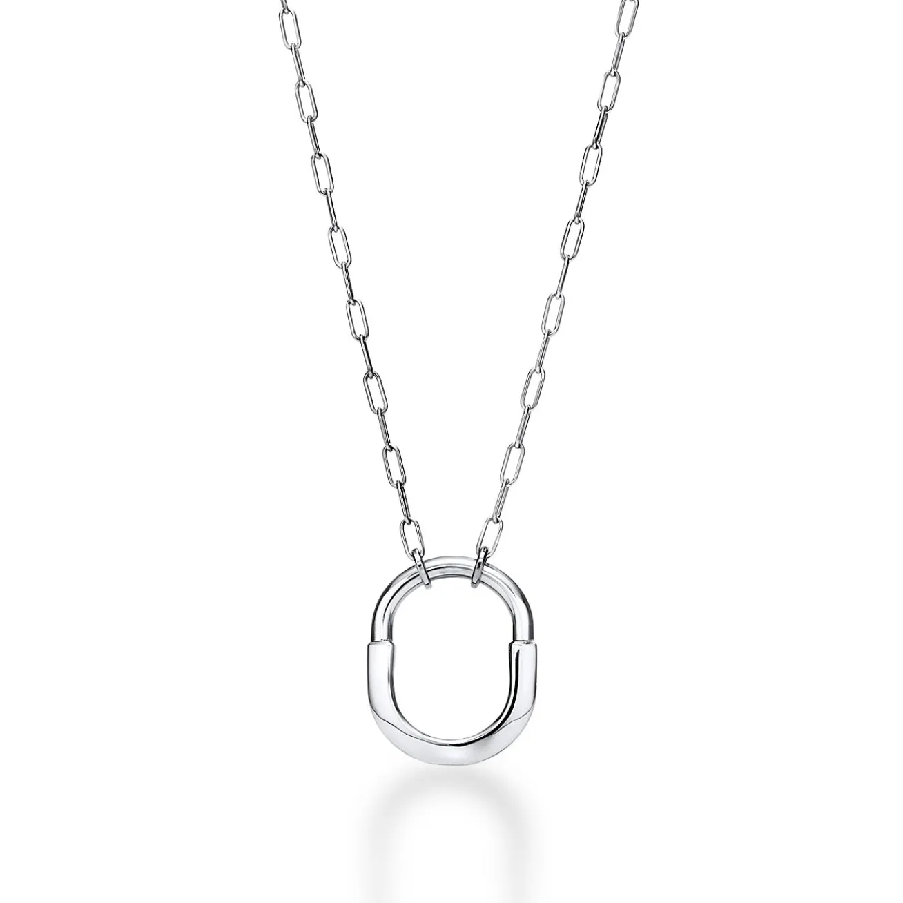 Tiffany & Co. Tiffany Lock Pendant in White Gold, Medium | ^ Necklaces & Pendants|Tiffany Lock