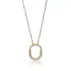 Tiffany & Co. Tiffany Lock Pendant in Yellow Gold with Pavé Diamonds, Medium | ^ Necklaces & Pendants|Gold Jewelry