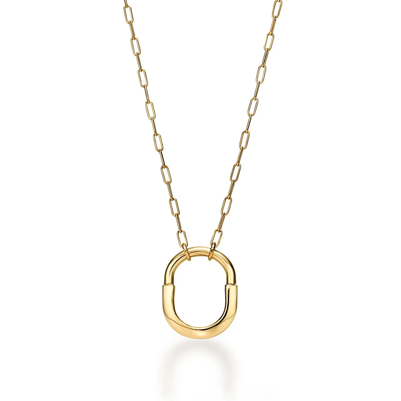 Tiffany & Co. Tiffany Lock Pendant in Yellow Gold, Medium | ^ Necklaces & Pendants|Gifts for Her