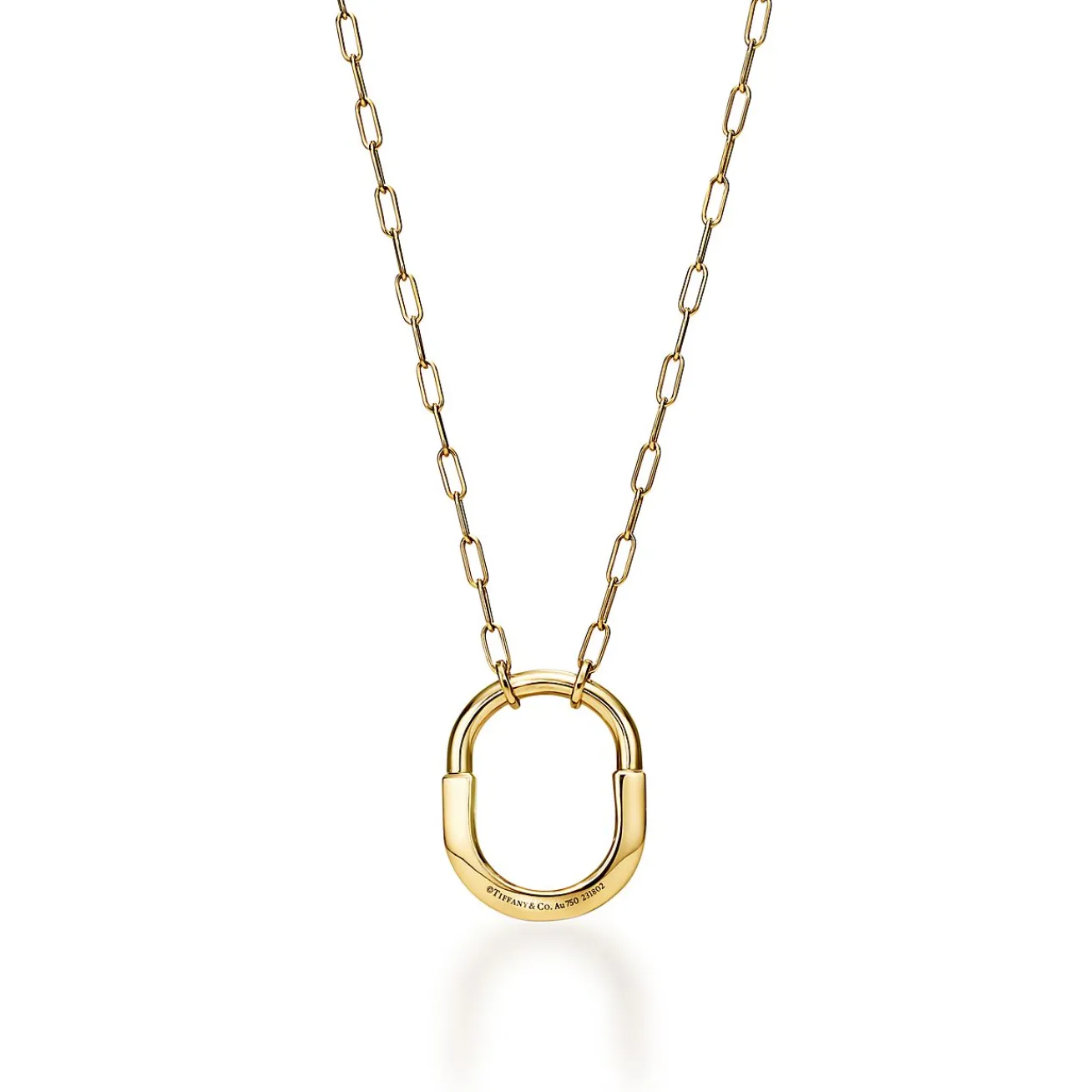 Tiffany & Co. Tiffany Lock Pendant in Yellow Gold, Medium | ^ Necklaces & Pendants|Gifts for Her