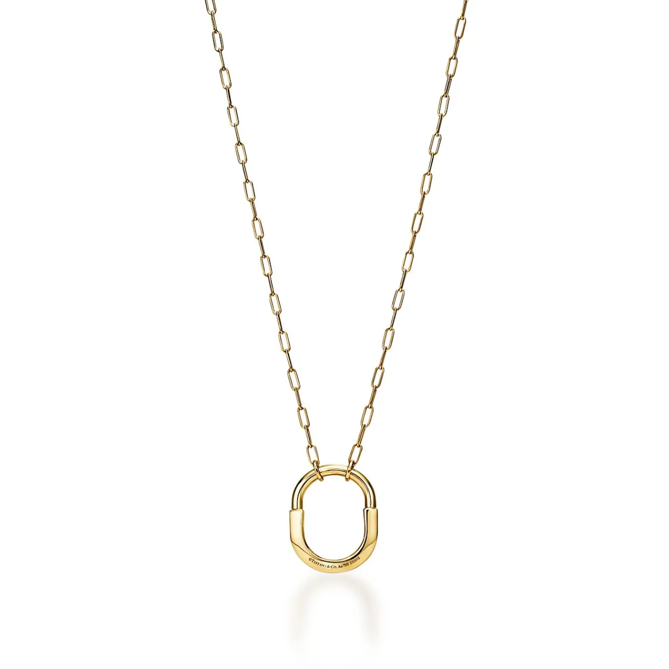 Tiffany & Co. Tiffany Lock Pendant in Yellow Gold, Medium | ^ Necklaces & Pendants|Gifts for Her