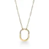 Tiffany & Co. Tiffany Lock Pendant in Yellow Gold with Diamonds, Large | ^ Necklaces & Pendants|Gifts for Her