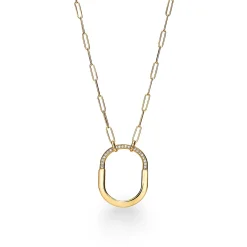 Tiffany & Co. Tiffany Lock Pendant in Yellow Gold with Diamonds, Large | ^ Necklaces & Pendants|Gifts for Her