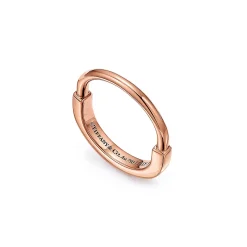 Tiffany & Co. Tiffany Lock Ring in Rose Gold | ^ Rings|Stacking Rings