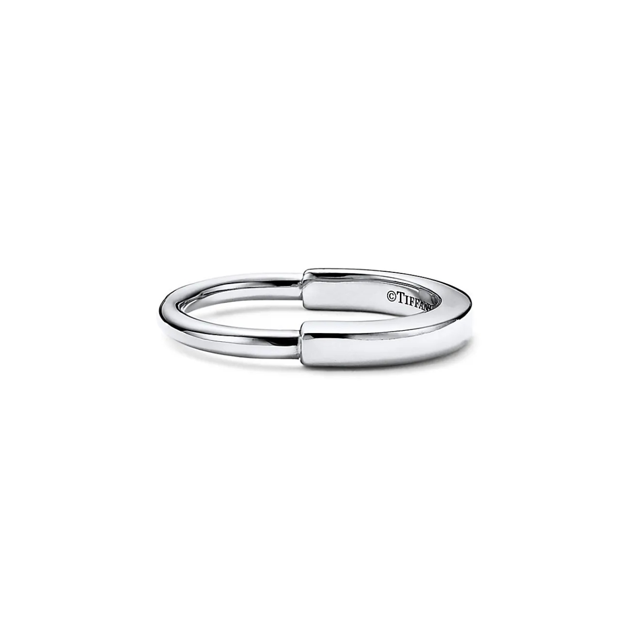 Tiffany & Co. Tiffany Lock Ring in White Gold | ^ Rings|Stacking Rings