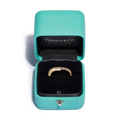 Tiffany & Co. Tiffany Lock Ring in Yellow Gold with Pavé Diamonds | ^ Rings|Stacking Rings