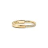 Tiffany & Co. Tiffany Lock Ring in Yellow Gold with Diamonds | ^ Rings|Gifts for Her