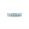 Tiffany & Co. Tiffany® Setting Wedding Band in Platinum with a Half-circle of Diamonds, 3.9 mm | ^Women Rings|Platinum Jewelry