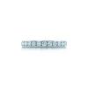 Tiffany & Co. Tiffany® Setting Wedding Band in Platinum with a Half-circle of Diamonds, 3 mm | ^Women Rings|Platinum Jewelry