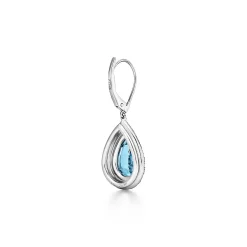 Tiffany & Co. Tiffany Soleste® earrings in platinum with diamonds and aquamarines. | ^ Earrings|Platinum Jewelry