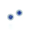 Tiffany & Co. Tiffany Soleste® earrings in platinum with sapphires and diamonds. | ^ Earrings|Platinum Jewelry