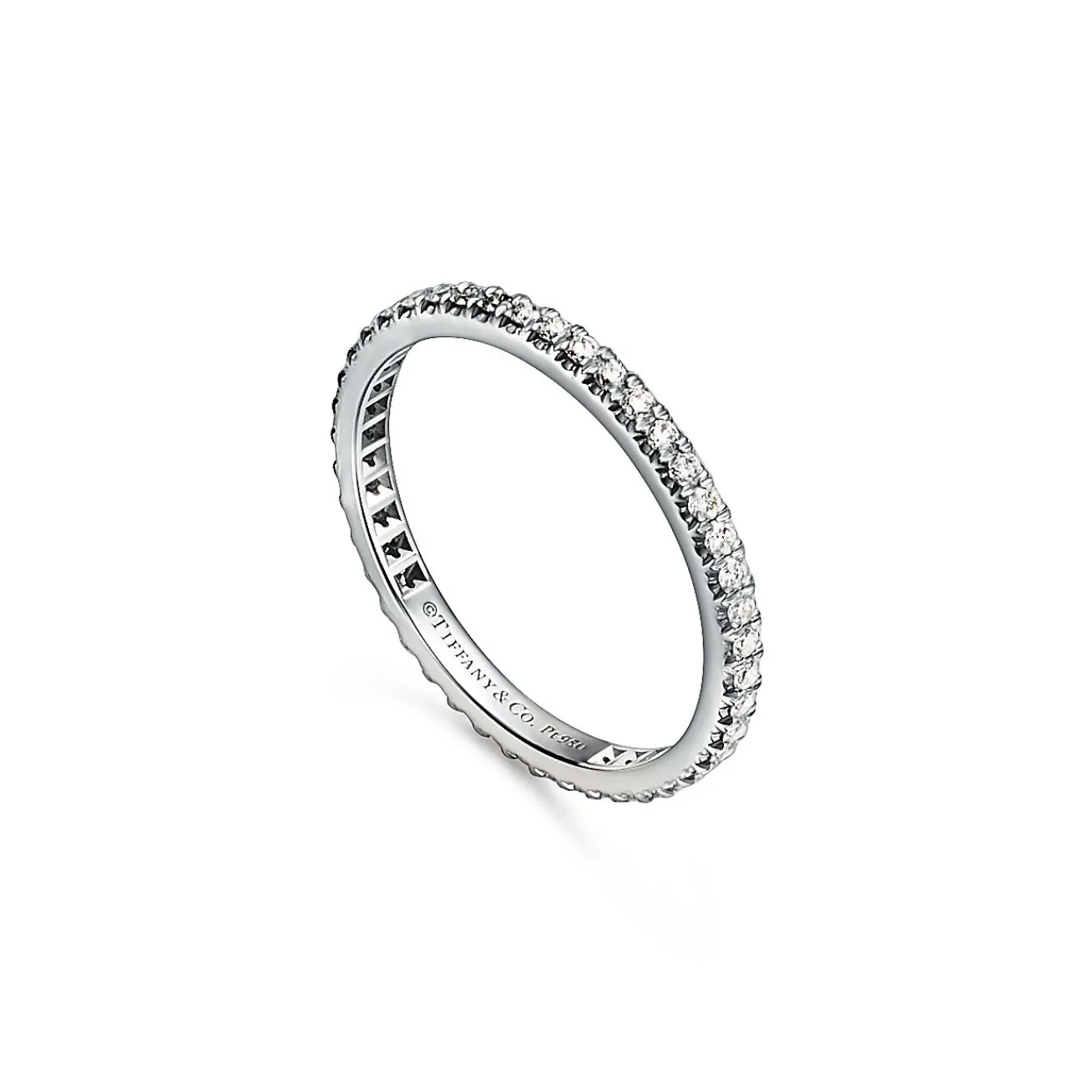 Tiffany & Co. Tiffany Soleste® Full Eternity Ring in Platinum with Diamonds | ^Women Rings|Dainty Jewelry