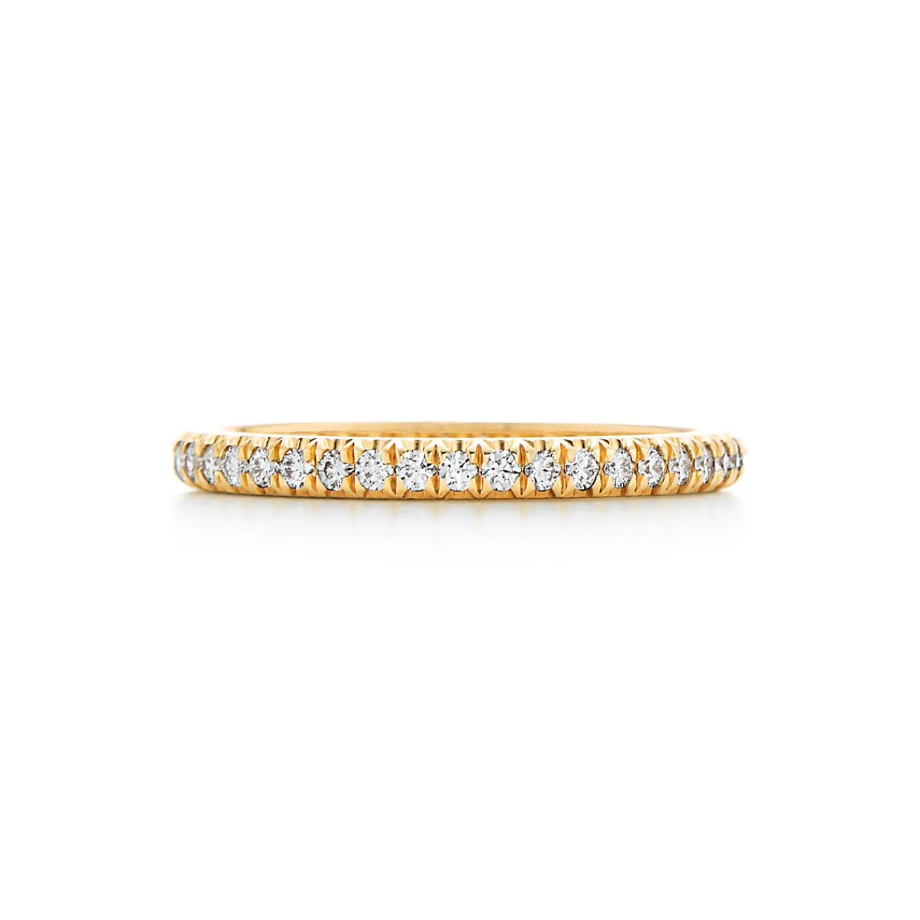 Tiffany & Co. Tiffany Soleste® Full Eternity Ring in Yellow Gold with Diamonds | ^Women Rings|Stacking Rings