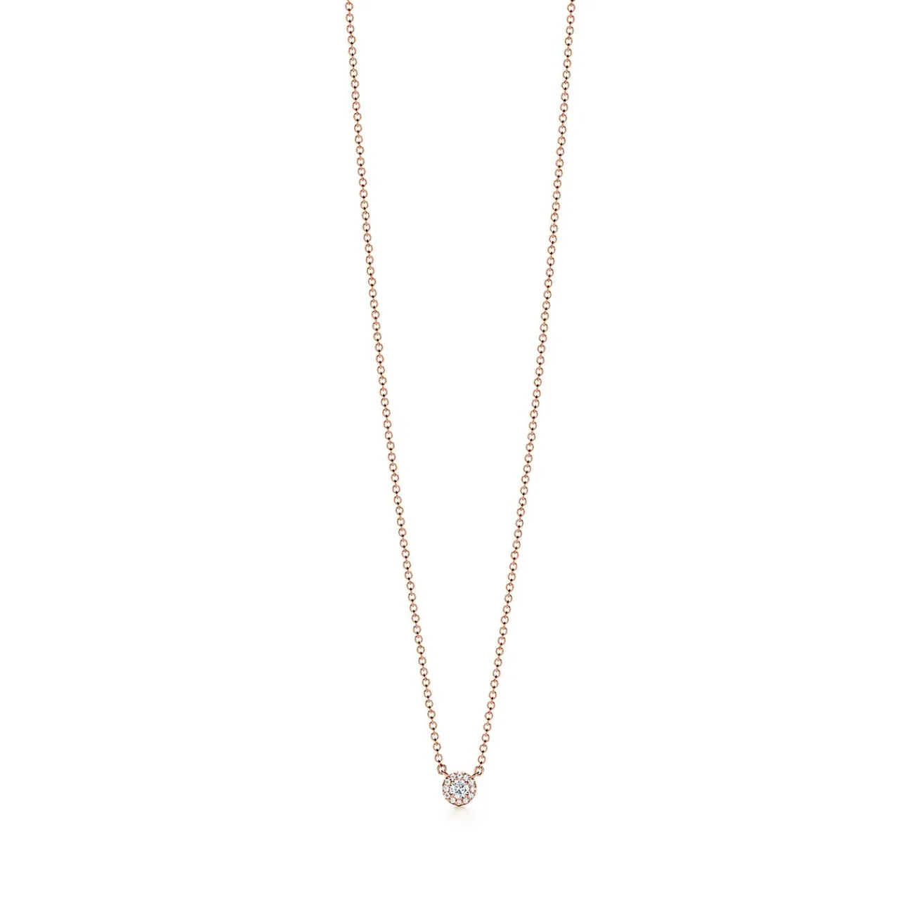 Tiffany & Co. Tiffany Soleste® pendant in 18k rose gold with diamonds, mini. | ^ Necklaces & Pendants|Rose Gold Jewelry