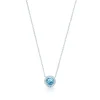 Tiffany & Co. Tiffany Soleste® pendant in platinum with an aquamarine. | ^ Necklaces & Pendants|Gifts for Her