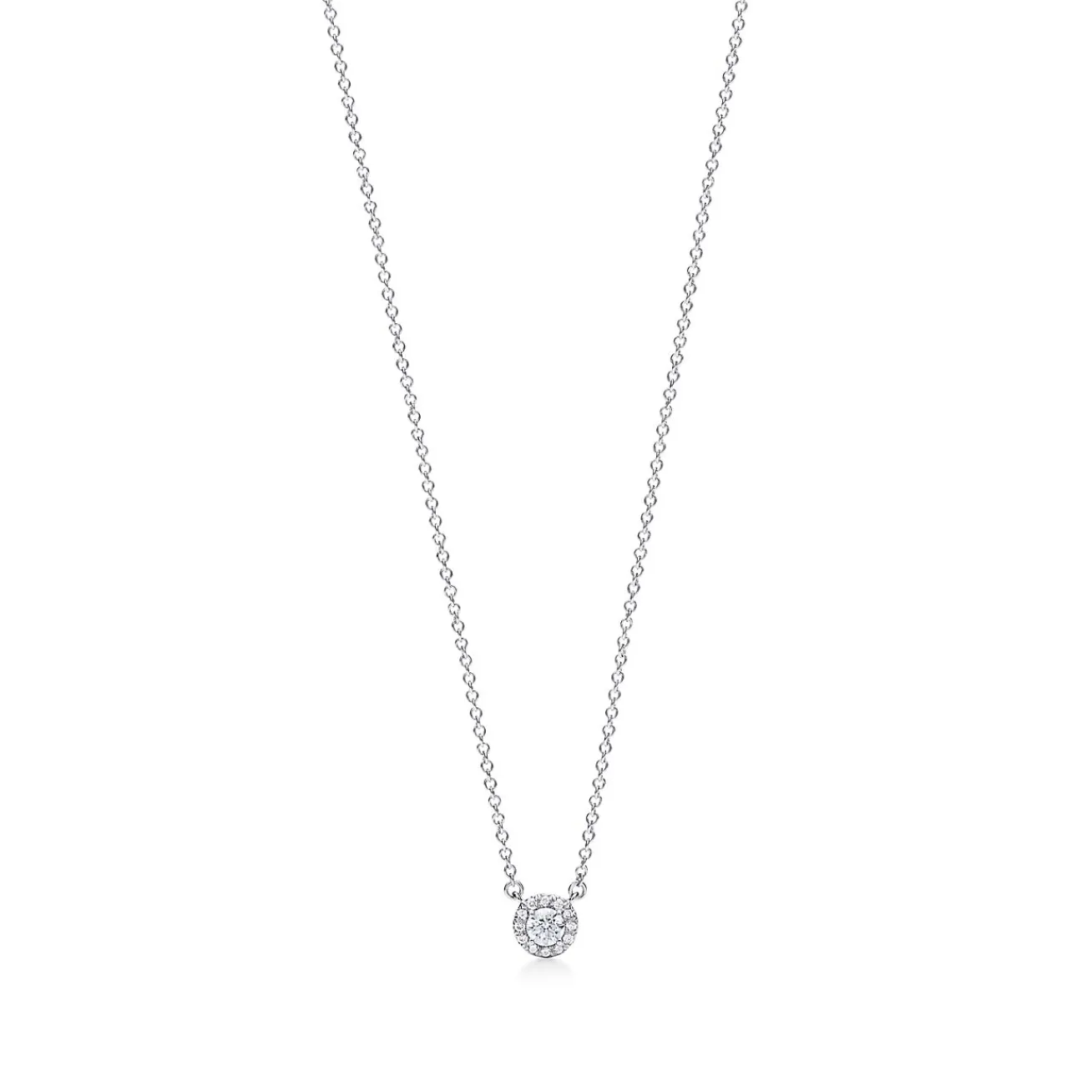 Tiffany & Co. Tiffany Soleste® pendant in platinum with diamonds. | ^ Necklaces & Pendants|Gifts for Her