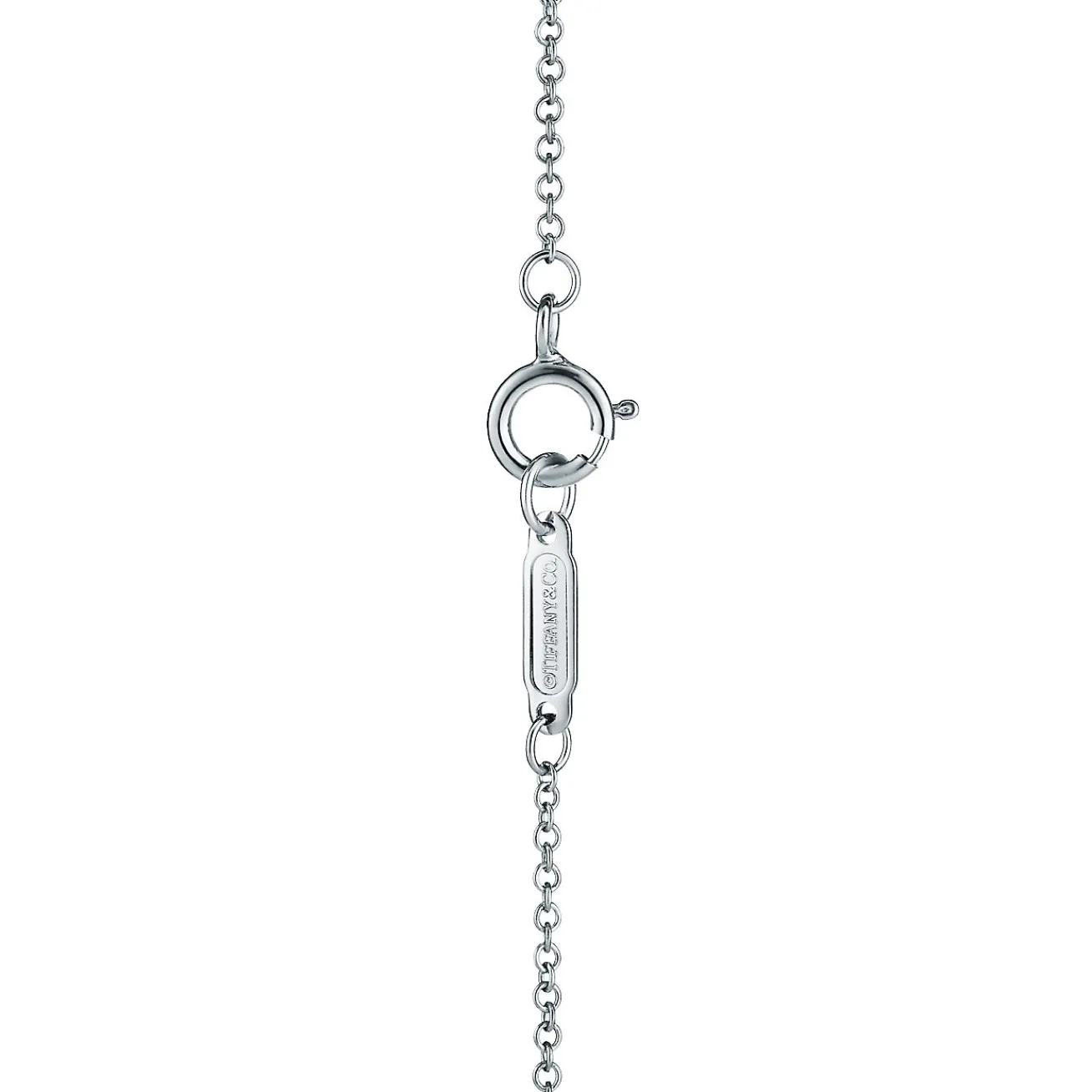 Tiffany & Co. Tiffany Soleste® pendant in platinum with diamonds and an emerald. | ^ Necklaces & Pendants|Platinum Jewelry