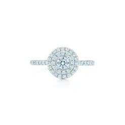 Tiffany & Co. Tiffany Soleste® ring in platinum with round brilliant diamonds. | ^ Platinum Jewelry|Diamond Jewelry
