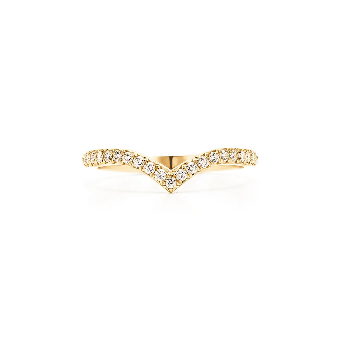 Tiffany & Co. Tiffany Soleste V ring in 18k gold with diamonds. | ^Women Rings|Stacking Rings