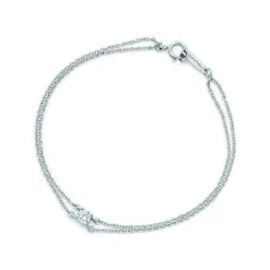 Tiffany & Co. Tiffany solitaire diamond bracelet in platinum. | ^ Bracelets|Dainty Jewelry