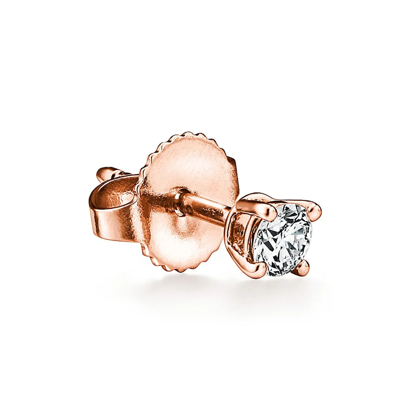 Tiffany & Co. Tiffany Solitaire Diamond Stud Earrings in Rose Gold | ^ Earrings|Gifts for Her