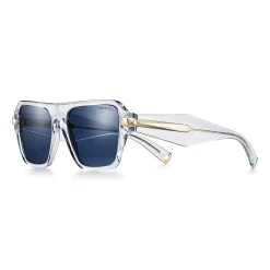 Tiffany & Co. Tiffany Sunglasses in Clear Acetate with Dark Blue Lenses | ^Women Sunglasses|Women's Accessories