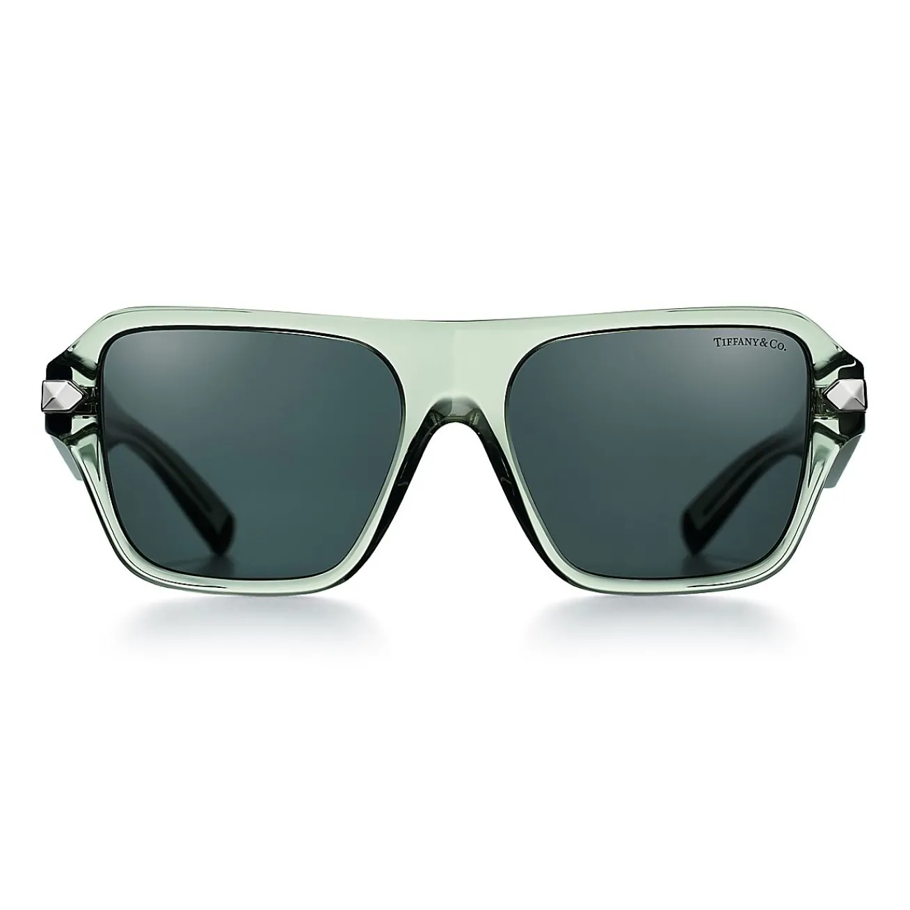 Tiffany & Co. Tiffany Sunglasses in Dark Green Acetate with Green Lenses | ^Women Sunglasses|Women's Accessories