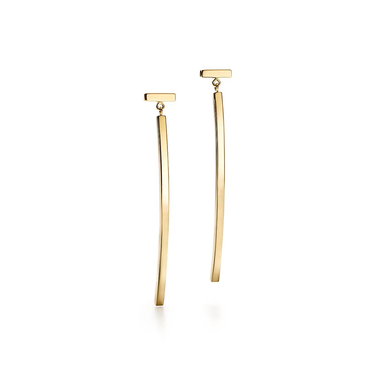 Tiffany & Co. Tiffany T bar earrings in 18k gold. | ^ Earrings|Gold Jewelry