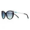 Tiffany & Co. Tiffany T Cat Eye Sunglasses in Black Acetate with Tiffany Blue® Enamel | ^ Tiffany T|Tiffany Blue® Gifts