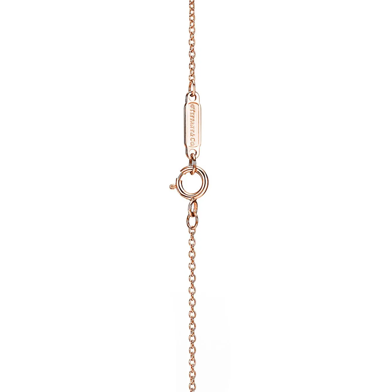 Tiffany & Co. Tiffany T circle pendant in 18k rose gold. | ^ Necklaces & Pendants|Rose Gold Jewelry