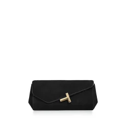 Tiffany & Co. Tiffany T Clutch in Black Suede | ^Women Bags|Women's Accessories