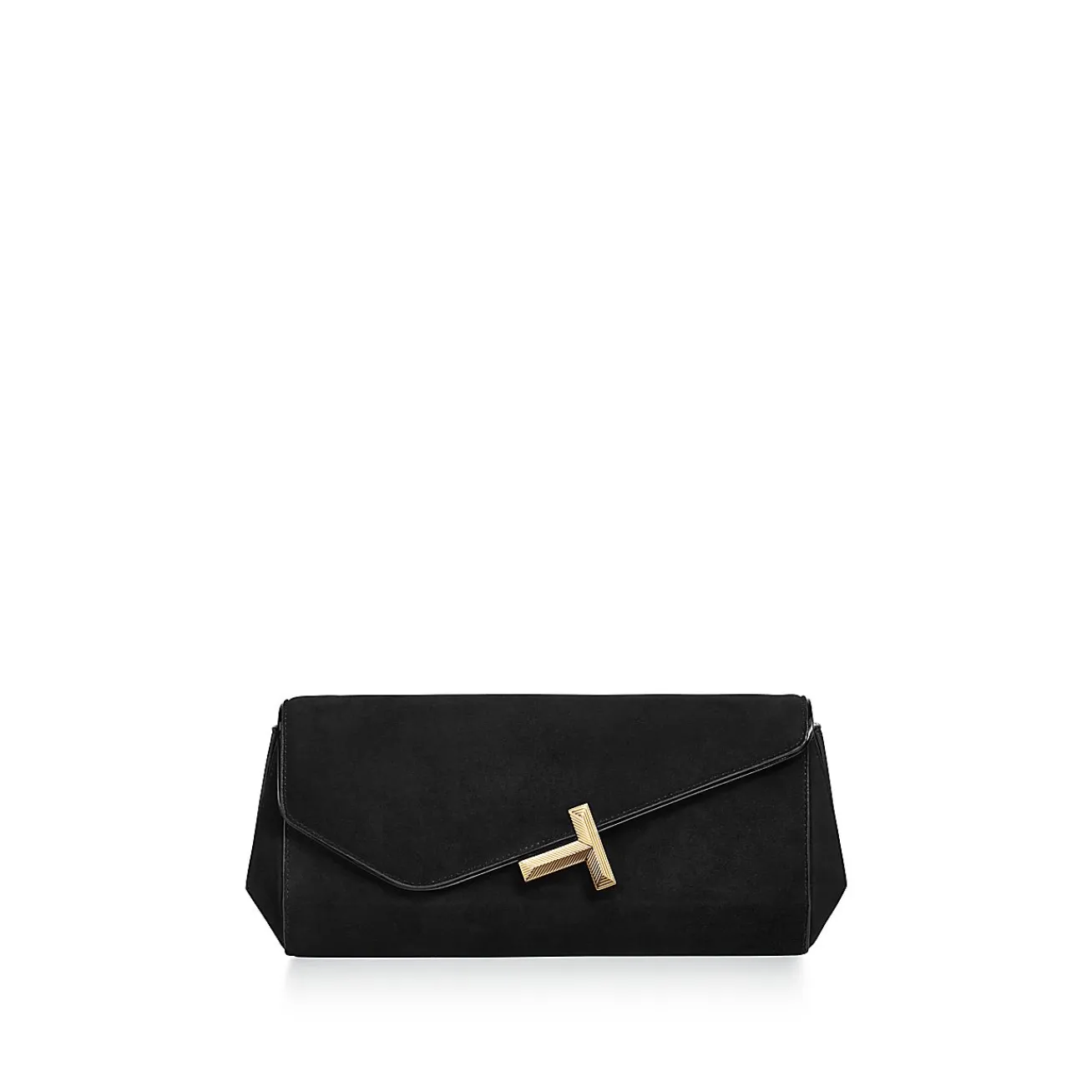 Tiffany & Co. Tiffany T Clutch in Black Suede | ^Women Bags|Women's Accessories