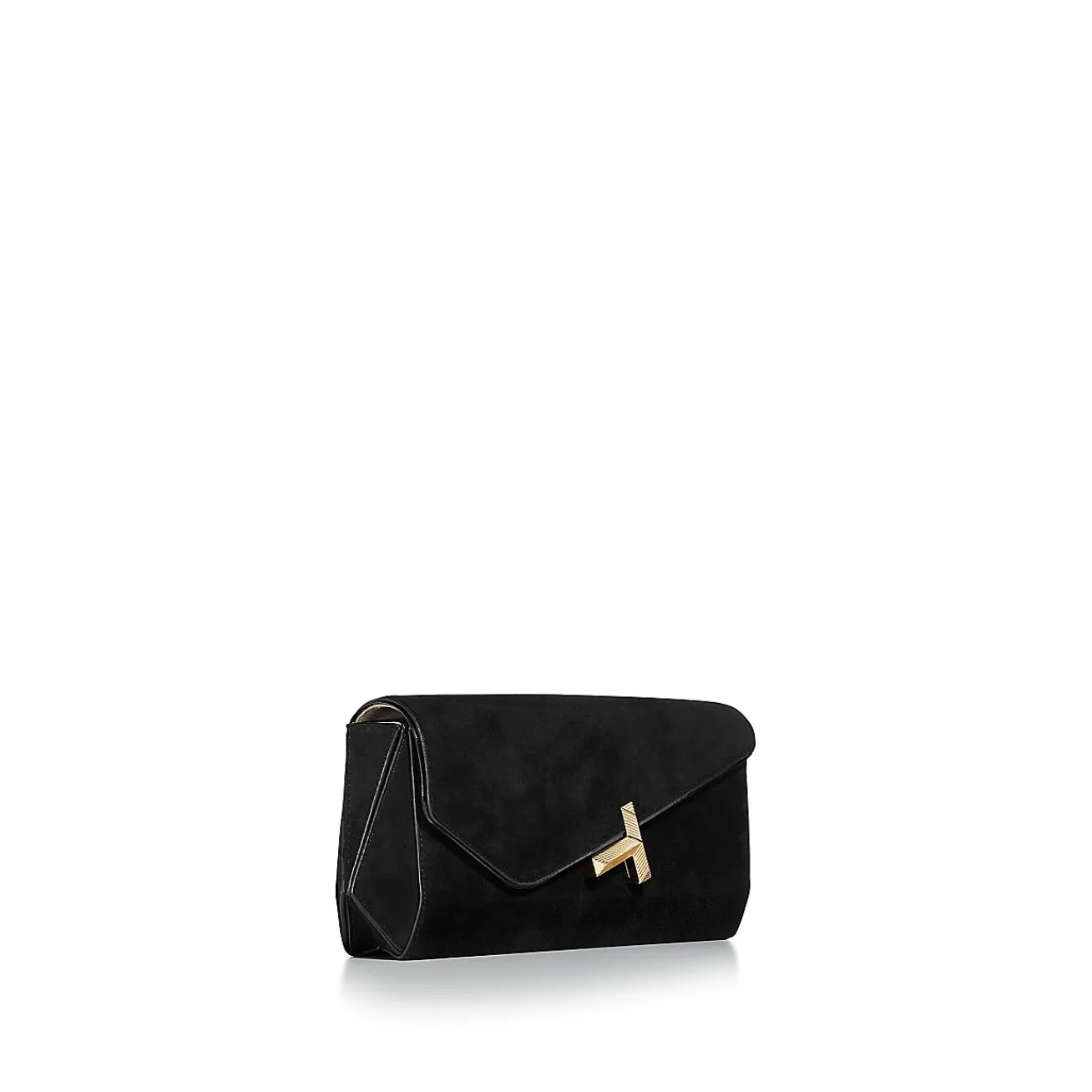 Tiffany & Co. Tiffany T Clutch in Black Suede | ^Women Bags|Women's Accessories