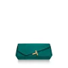 Tiffany & Co. Tiffany T Clutch in Emerald Green Suede | ^Women Bags|Women's Accessories