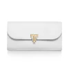 Tiffany & Co. Tiffany T Deco Continental Wallet in White Leather | ^Women Small Leather Goods|Women's Accessories