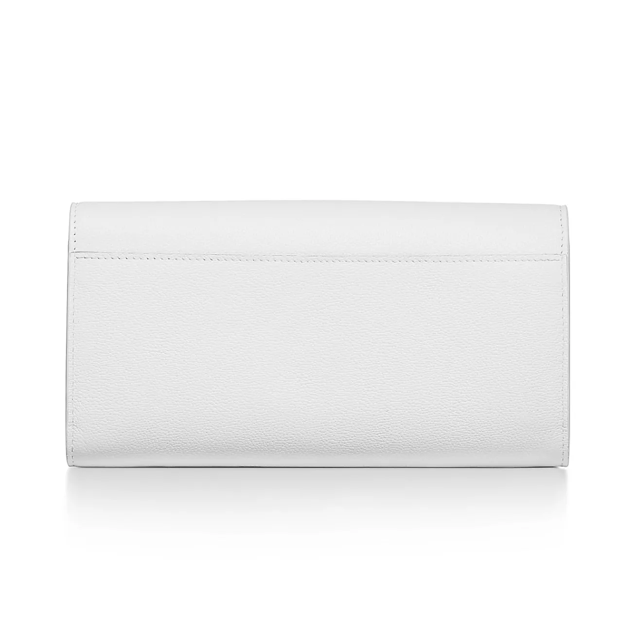 Tiffany & Co. Tiffany T Deco Continental Wallet in White Leather | ^Women Small Leather Goods|Women's Accessories