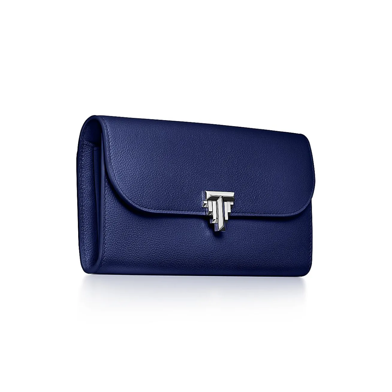 Tiffany & Co. Tiffany T Deco Continental Wallet in Sapphire Blue Leather | ^Women Small Leather Goods|Women's Accessories