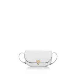 Tiffany & Co. Tiffany T Deco Crossbody Wallet in White Calf Leather | ^Women Small Leather Goods|Women's Accessories