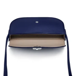 Tiffany & Co. Tiffany T Deco Crossbody Wallet in Sapphire Blue Calf Leather | ^Women Small Leather Goods|Women's Accessories