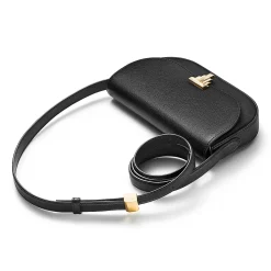 Tiffany & Co. Tiffany T Deco Crossbody Wallet in Black Calf Leather | ^Women Small Leather Goods|Women's Accessories