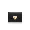 Tiffany & Co. Tiffany T Deco Flap Card Holder in Black Leather | ^Women Small Leather Goods|Women's Accessories