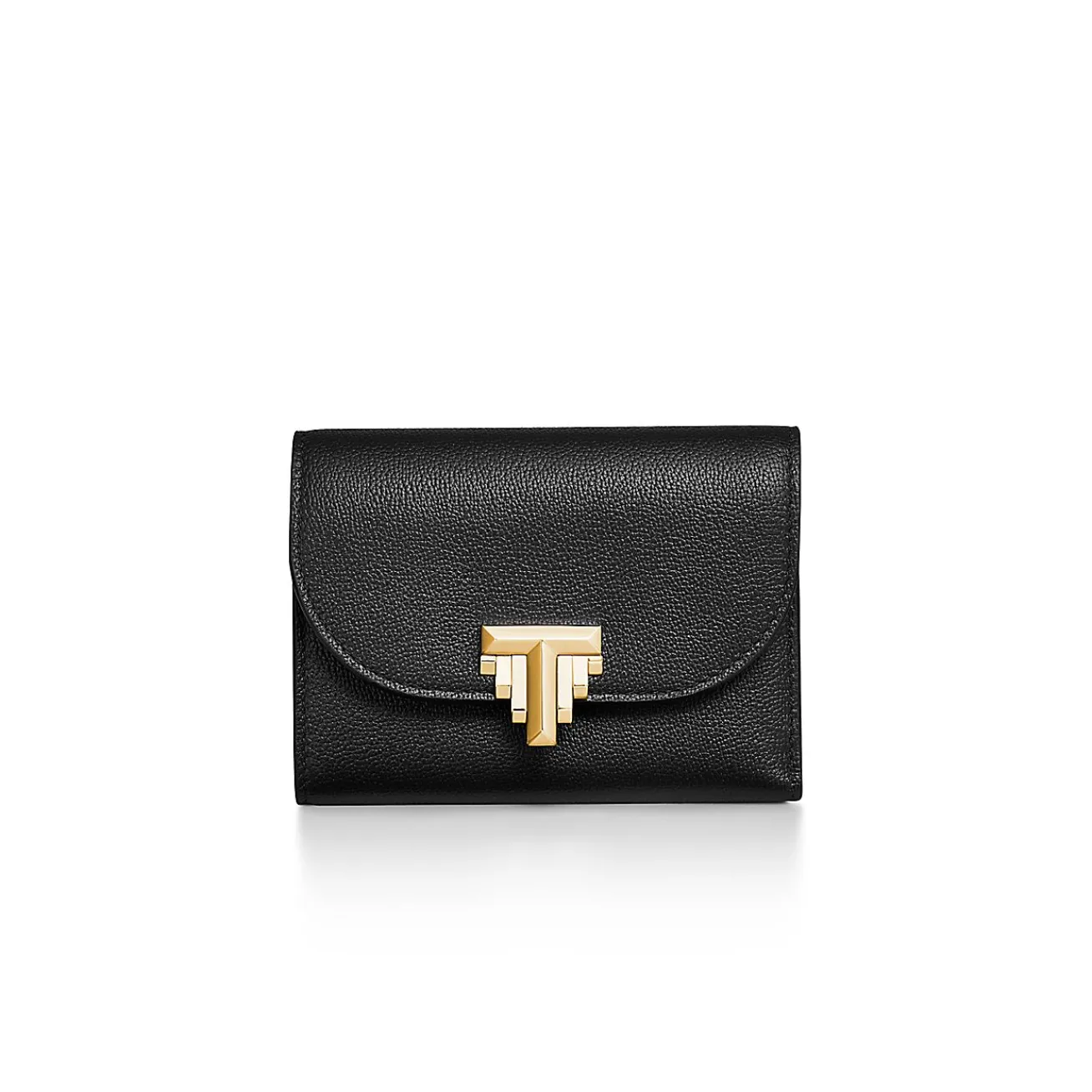 Tiffany & Co. Tiffany T Deco Small Wallet in Black Leather | ^Women Small Leather Goods|Women's Accessories