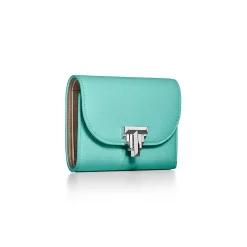 Tiffany & Co. Tiffany T Deco Small Wallet in Tiffany Blue® Leather | ^Women Tiffany Blue® Gifts