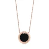 Tiffany & Co. Tiffany T diamond and black onyx circle pendant in 18k rose gold. | ^ Necklaces & Pendants|Men's Jewelry