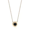 Tiffany & Co. Tiffany T diamond and black onyx circle pendant in 18k gold, small. | ^ Necklaces & Pendants|Men's Jewelry