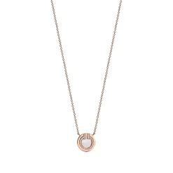 Tiffany & Co. Tiffany T diamond and mother-of-pearl circle pendant in 18k rose gold. | ^ Necklaces & Pendants|Dainty Jewelry