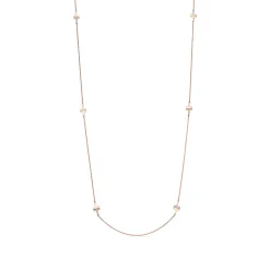 Tiffany & Co. Tiffany T diamond and mother-of-pearl station necklace in 18k rose gold. | ^ Necklaces & Pendants|Gifts for Her