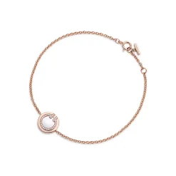 Tiffany & Co. Tiffany T diamond and mother-of-pearl circle bracelet in 18k rose gold. | ^ Bracelets|Rose Gold Jewelry