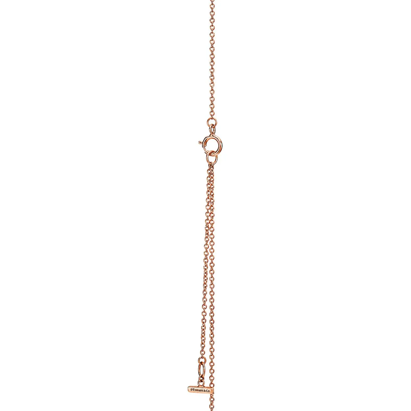 Tiffany & Co. Tiffany T diamond and turquoise circle pendant in 18k rose gold, small. | ^ Necklaces & Pendants|Rose Gold Jewelry