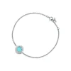 Tiffany & Co. Tiffany T diamond and turquoise circle bracelet in 18k white gold. | ^ Bracelets|Diamond Jewelry